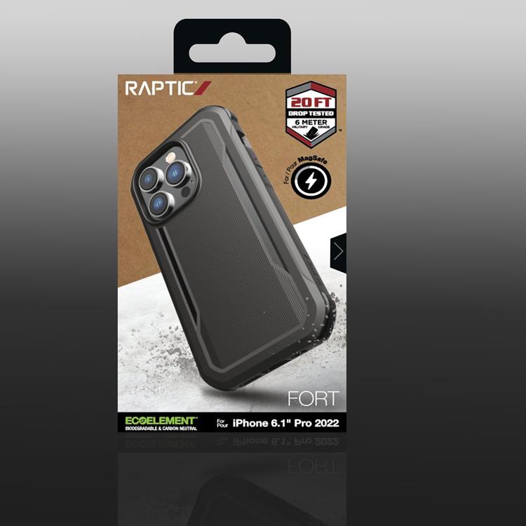 Raptic Raptic iPhone 14 Pro Skal Magsafe Fort Armored - Svart