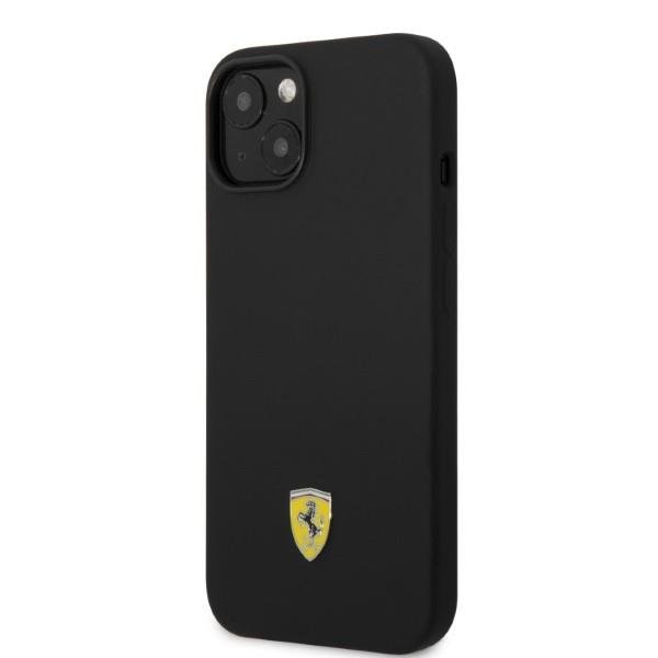 Ferrari Ferrari iPhone 14 Skal Magsafe Silicone Metal Logo - Svart