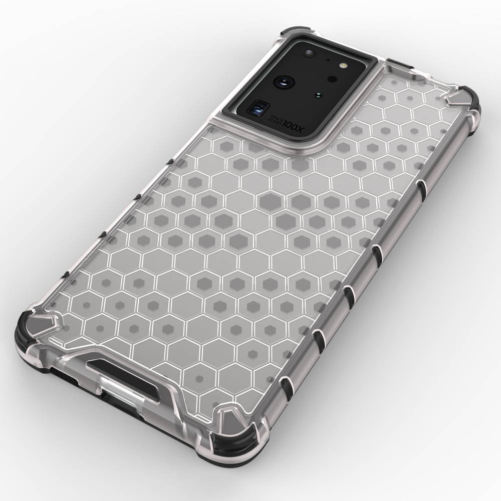 OEM Galaxy S22 Ultra Skal Honeycomb Armored - Transparent