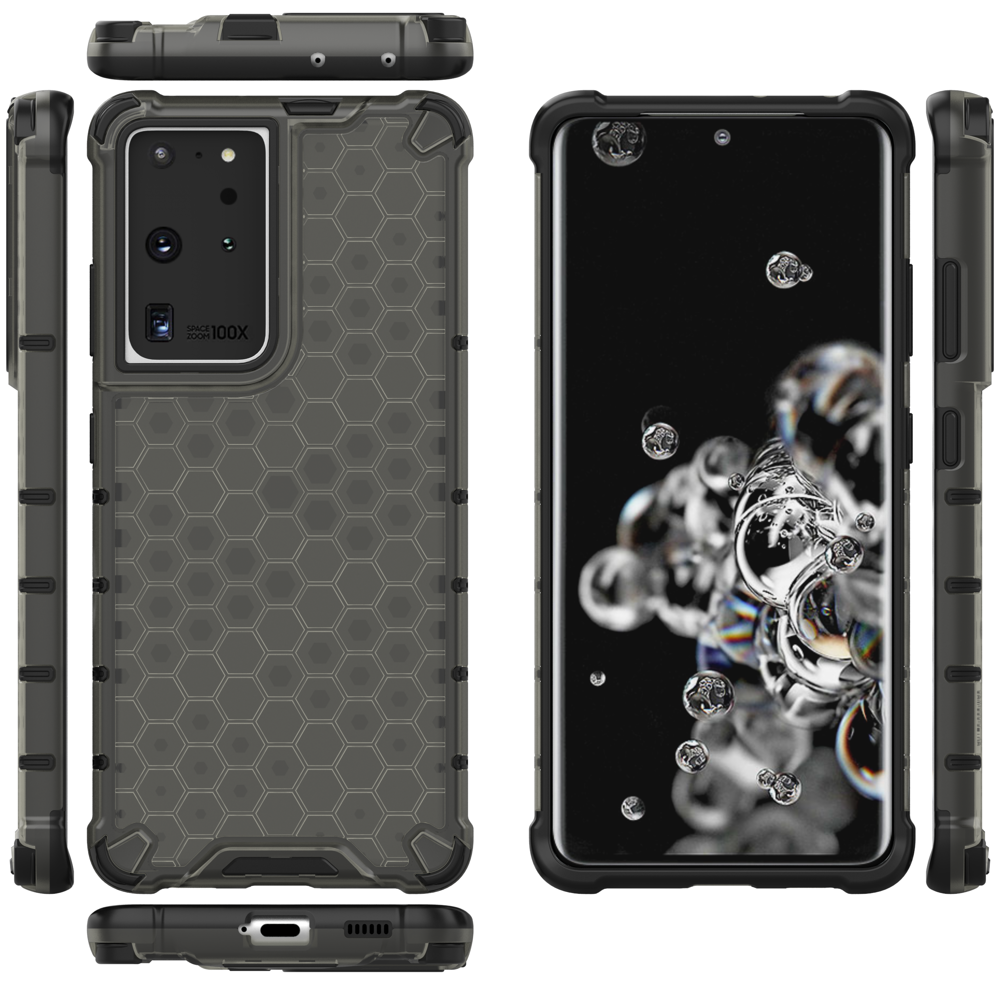 OEM Galaxy S22 Ultra Skal Honeycomb Armored - Transparent