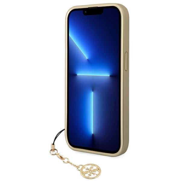 Guess GUESS iPhone 14 Pro Skal Charms Collection - Brun