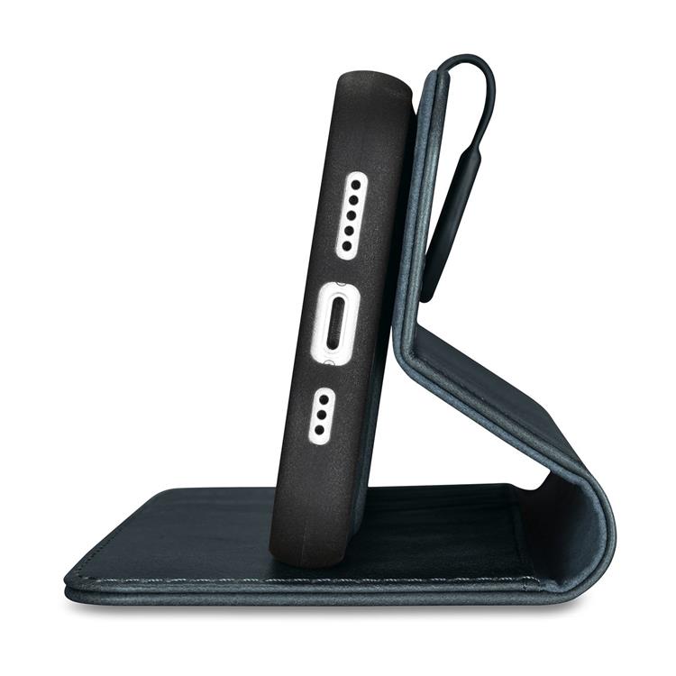 ICARER iCarer iPhone 14 Plus Plånboksfodral 2in1 Äkta Läder Anti-RFID - Blå