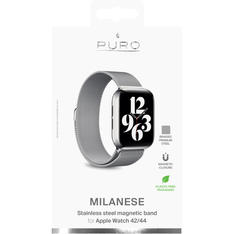 Puro Puro Apple Watch 42/44/45/49 mm Armband Stainless - Silver