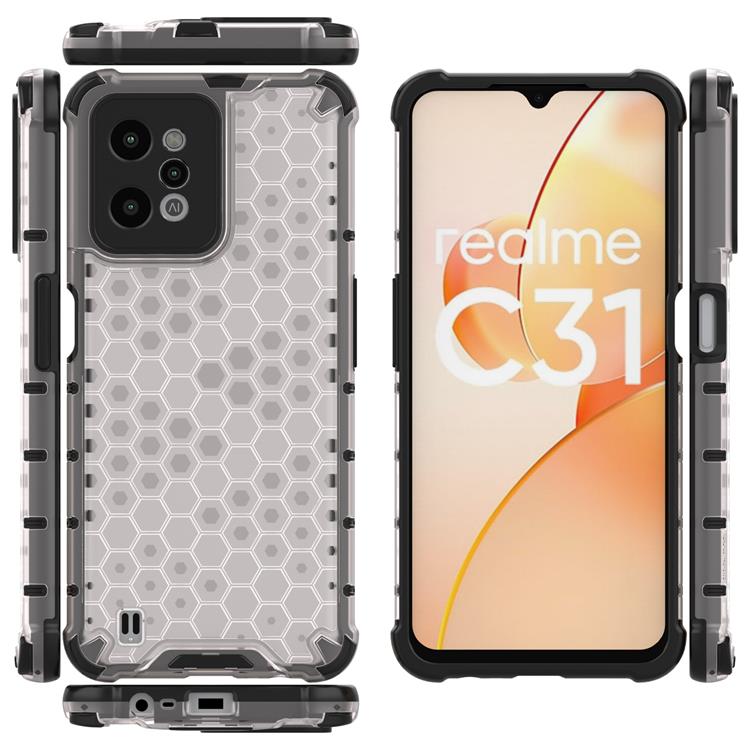 OEM Realme C31 Skal Honeycomb Armored - Transparent