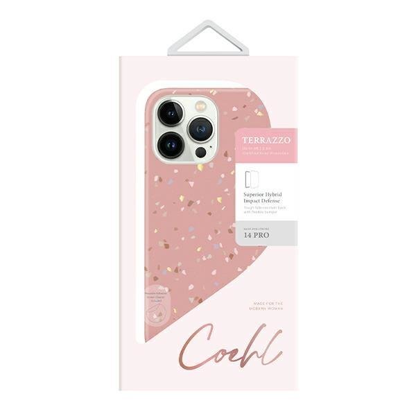 UNIQ Uniq iPhone 14 Pro Skal Coehl Terrazzo - Rosa