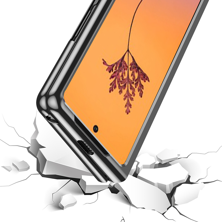 OEM Galaxy Z Fold 4 Skal Plating Metallic Frame - Svart