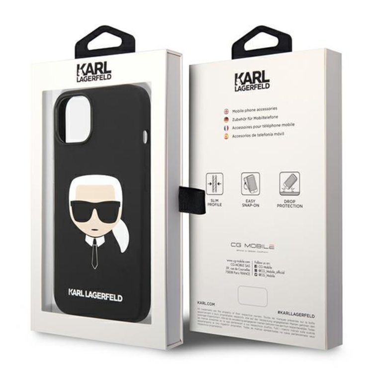 KARL LAGERFELD Karl Lagerfeld iPhone 14 Plus Skal Magsafe Silicone - Svart