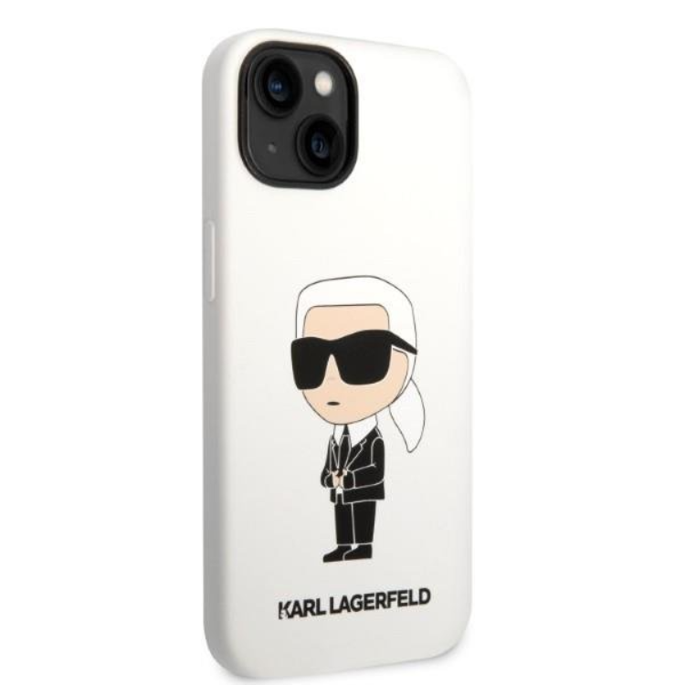 KARL LAGERFELD Karl Lagerfeld iPhone 14 Skal Silicone Ikonik - Vit
