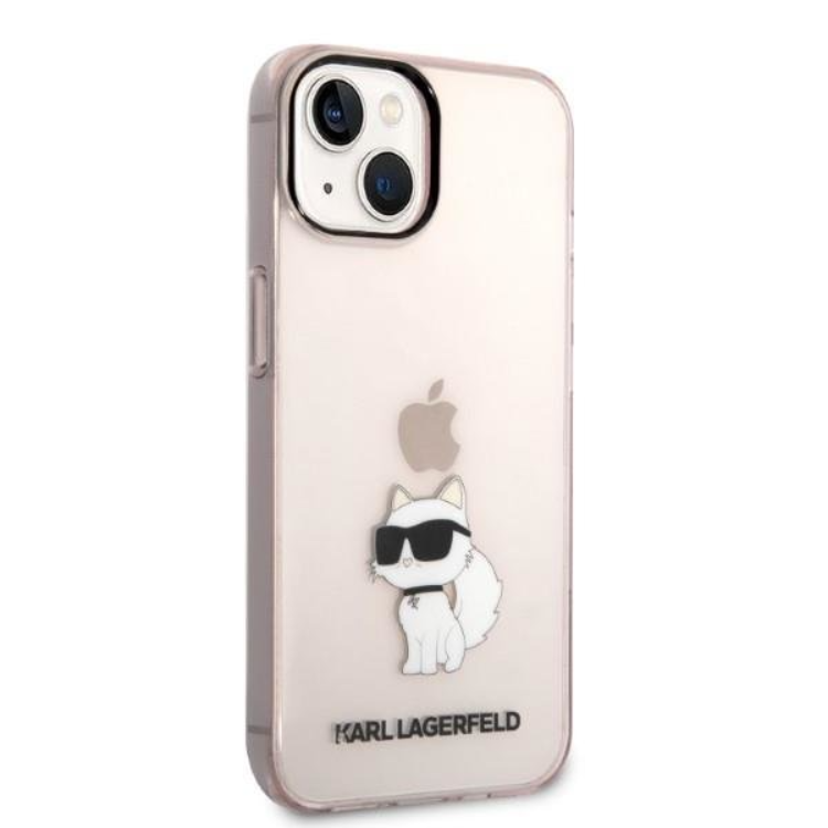 KARL LAGERFELD Karl Lagerfeld iPhone 14 Plus Skal Ikonik Choupette - Rosa