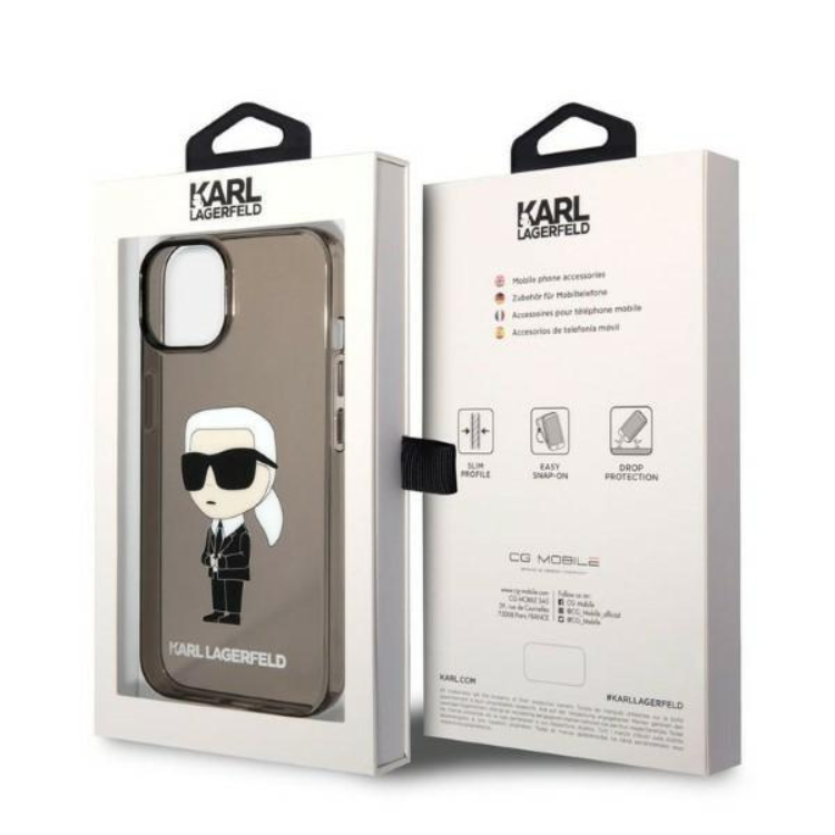 KARL LAGERFELD Karl Lagerfeld iPhone 14 Plus Skal Ikonik - Svart