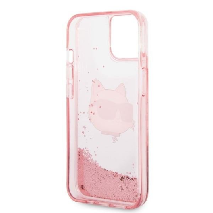 KARL LAGERFELD Karl Lagerfeld iPhone 14 Plus Skal Glitter Choupette - Rosa