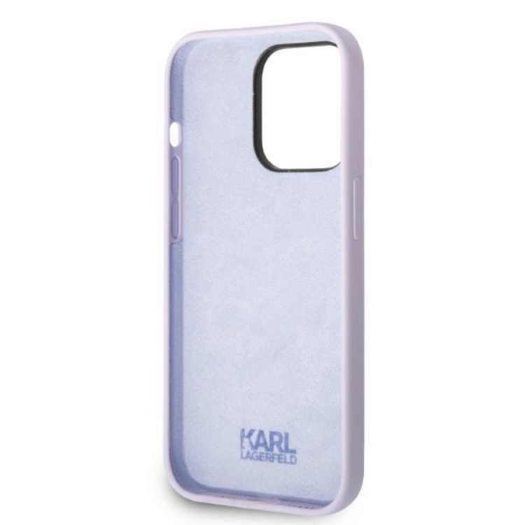 KARL LAGERFELD Karl Lagerfeld iPhone 14 Pro Skal Silicone Ikonik - Lila