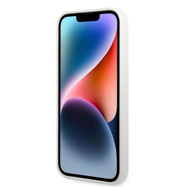 KARL LAGERFELD Karl Lagerfeld iPhone 14 Pro Skal Silicone Ikonik - Vit