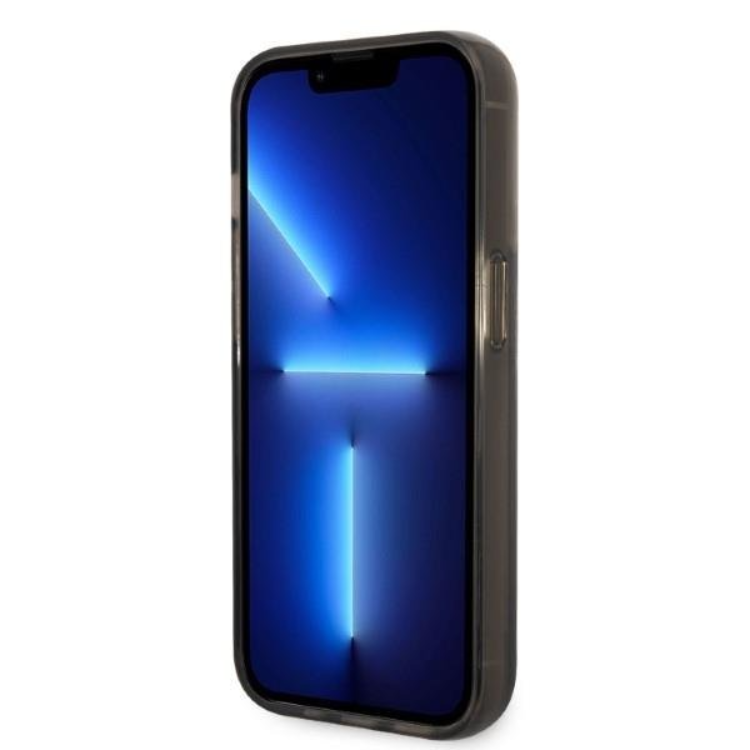 KARL LAGERFELD Karl Lagerfeld iPhone 14 Pro Skal Liquid Glitter Head - Svart