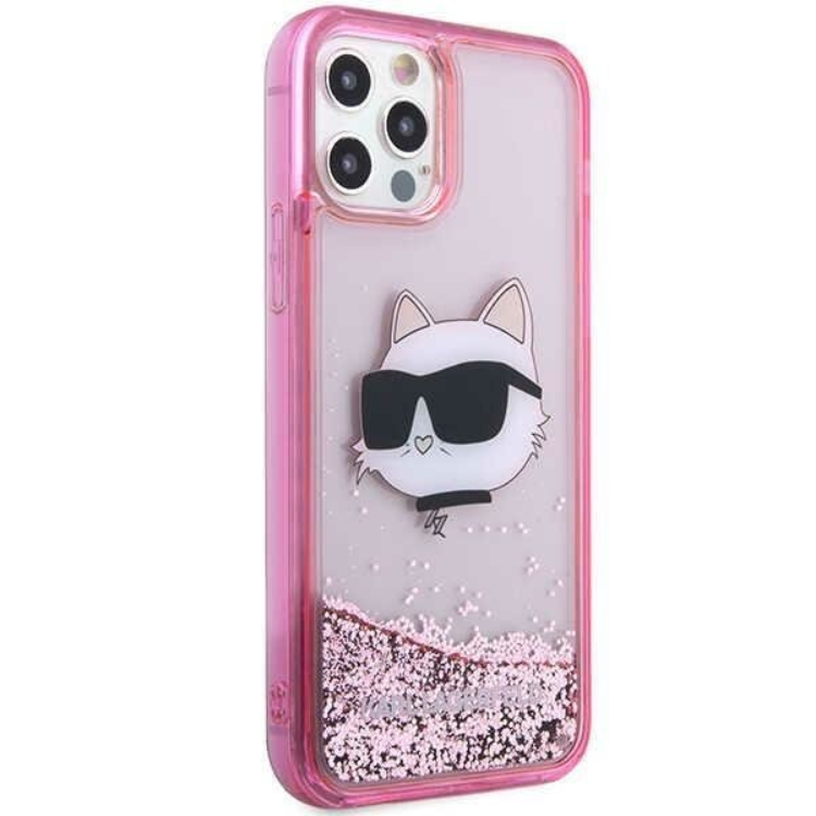 KARL LAGERFELD Karl Lagerfeld Mobilskal till iPhone 12/12 Pro Choupette's Head - Rosa