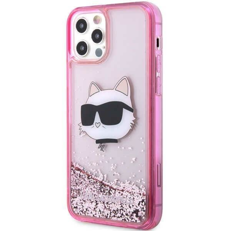 KARL LAGERFELD Karl Lagerfeld Mobilskal till iPhone 12/12 Pro Choupette's Head - Rosa
