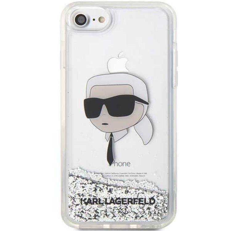 KARL LAGERFELD Karl Lagerfeld iPhone 7/8/SE (2020/2022) Skal Liquid Glitter Choupette Head