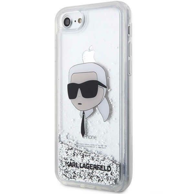 KARL LAGERFELD Karl Lagerfeld iPhone 7/8/SE (2020/2022) Skal Liquid Glitter Choupette Head