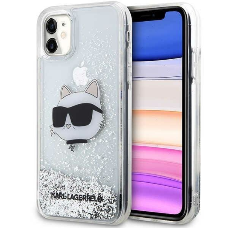 KARL LAGERFELD Karl Lagerfeld Mobilskal till iPhone 11/XR Choupette Head - Silver