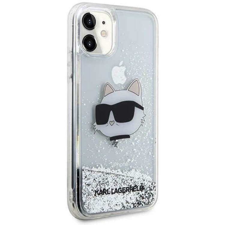 KARL LAGERFELD Karl Lagerfeld Mobilskal till iPhone 11/XR Choupette Head - Silver
