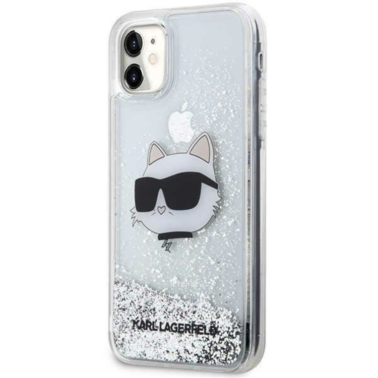 KARL LAGERFELD Karl Lagerfeld Mobilskal till iPhone 11/XR Choupette Head - Silver
