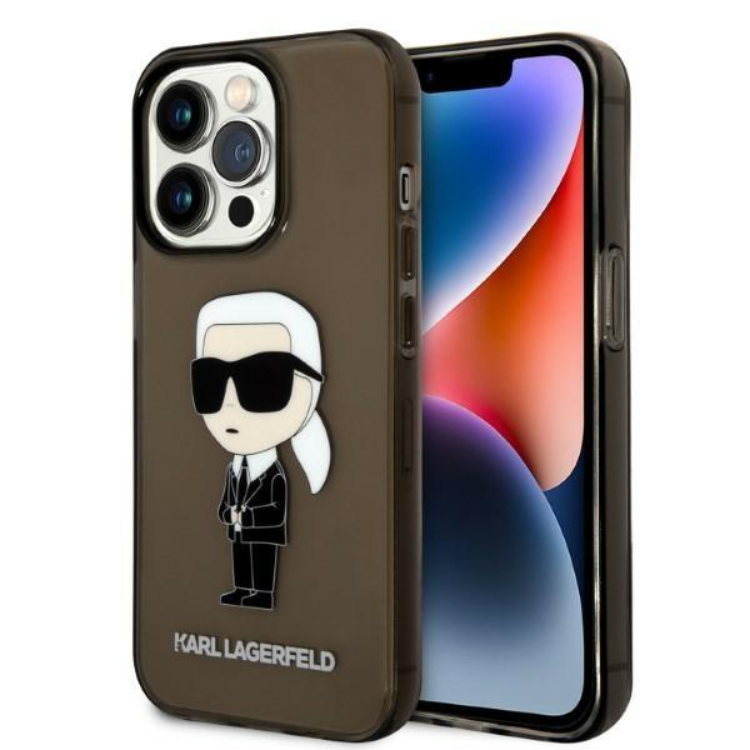 KARL LAGERFELD Karl Lagerfeld Mobilskal till iPhone 14 Pro Ikonik - Svart