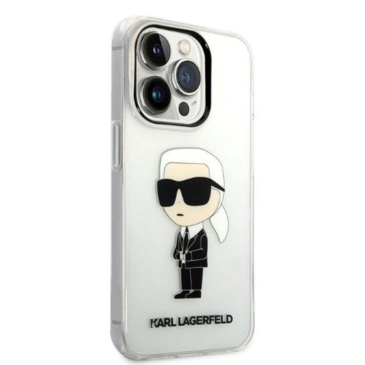 KARL LAGERFELD Karl Lagerfeld Mobilskal till iPhone 14 Pro Max Ikonik - Clear