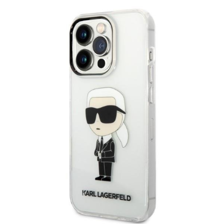 KARL LAGERFELD Karl Lagerfeld Mobilskal till iPhone 14 Pro Max Ikonik - Clear