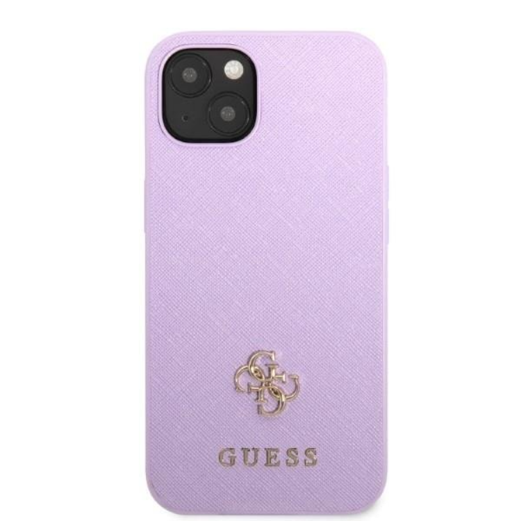 Guess Guess Mobilskal till iPhone 13 Mini Saffiano Small Metall Logo