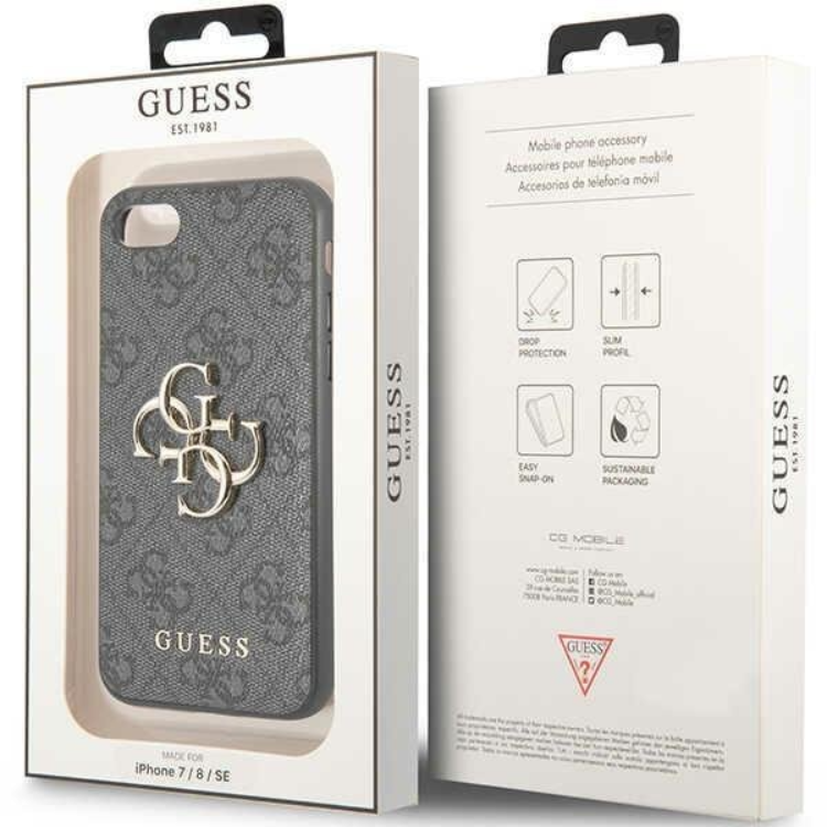 Guess Guess Mobilskal till iPhone 7/8/SE (2020/2022) Big Metall Logo