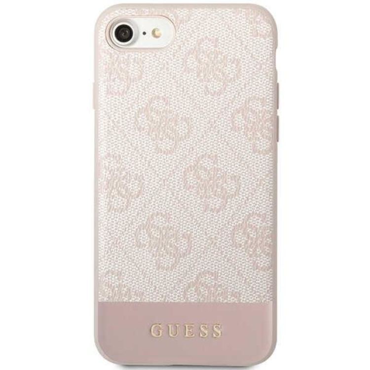 Guess Guess Mobilskal till iPhone 7/8/SE (2020/2022) Stripe - Rosa