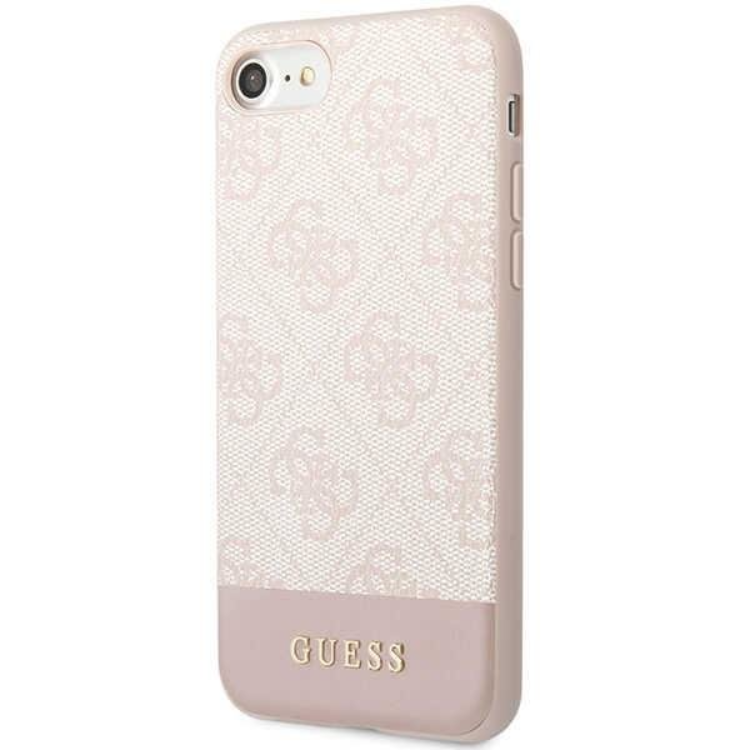 Guess Guess Mobilskal till iPhone 7/8/SE (2020/2022) Stripe - Rosa