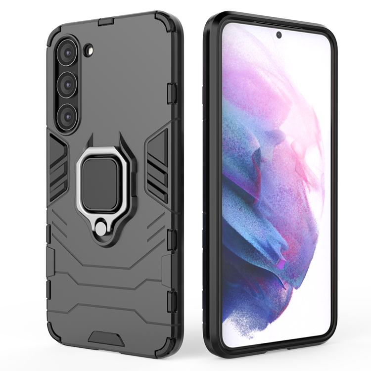 OEM Mobilskal till Galaxy S23 Plus Ring Armor Magnetic Hållare - Svart