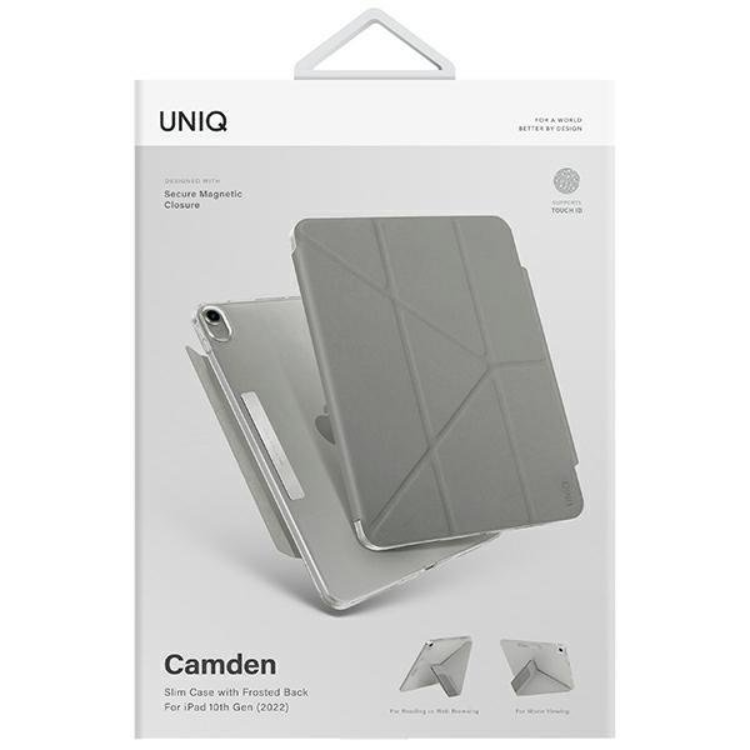 UNIQ UNIQ iPad 10.9 (2022) Fodral Camden Antimicrobial - Grå