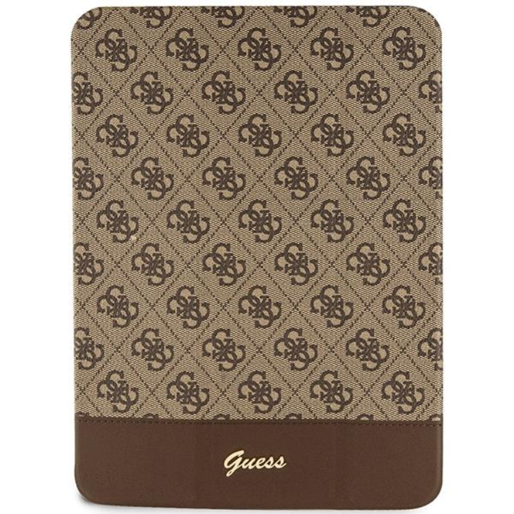 Guess Guess iPad 10.9 (2022) Fodral 4G Stripe Allover - Brun