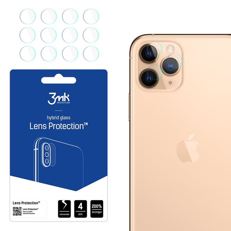 3MK 3MK iPhone 11 Pro Kameralinsskydd i Härdat glas