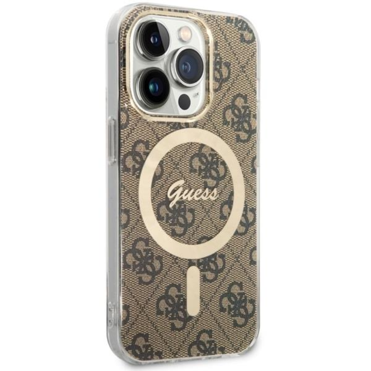 Guess Guess Mobilskal till iPhone 14 Pro MagSafe - Brun
