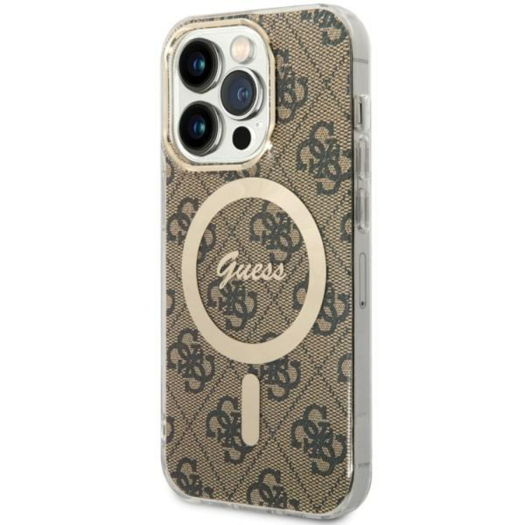 Guess Guess Mobilskal till iPhone 14 Pro MagSafe - Brun