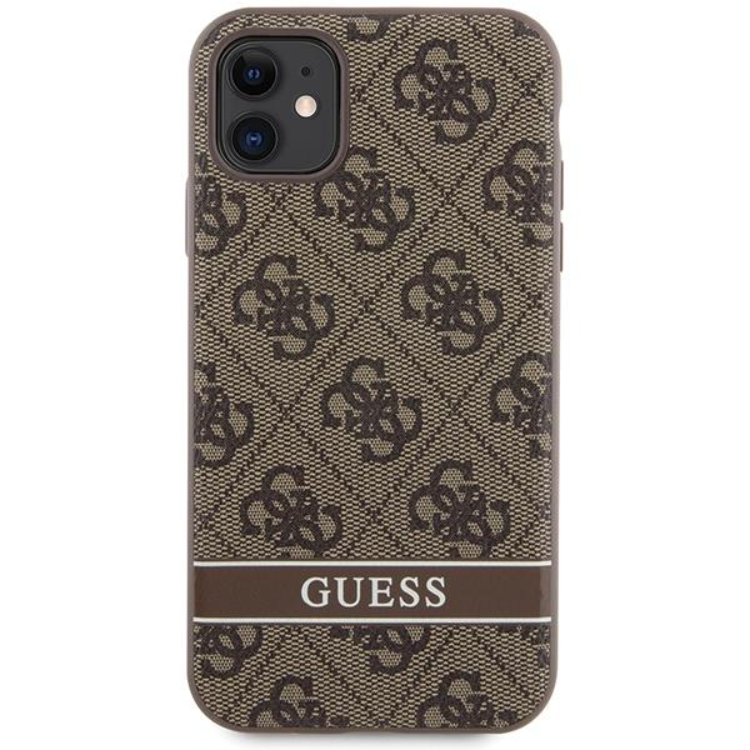 Guess Guess Mobilskal till iPhone 11/XR Stripe - Brun