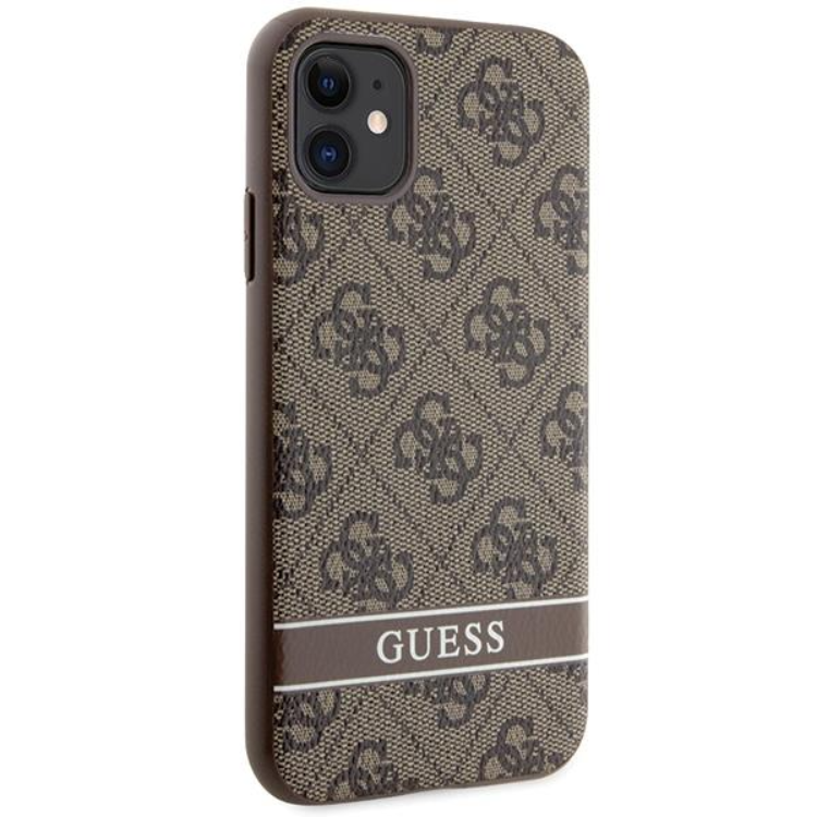 Guess Guess Mobilskal till iPhone 11/XR Stripe - Brun