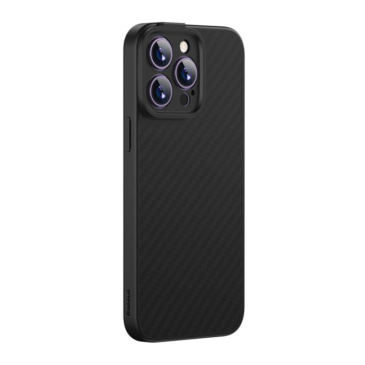 BASEUS Baseus Mobilskal till iPhone 14 Pro MagSafe Synthetic Fiber - Svart