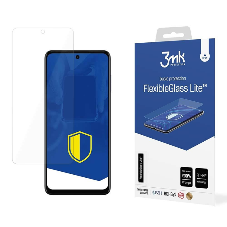 3MK 3MK Motorola Moto G73 Hybrid Okrossbart Glas FlexibleGlass Lite