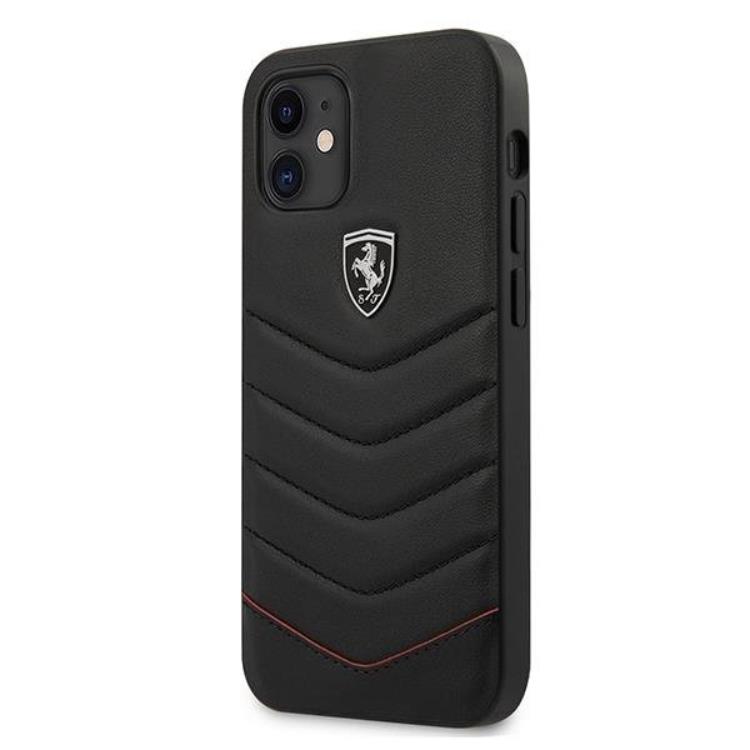 Ferrari Ferrari Off Track Quilted Skal iPhone 12 Mini - Svart