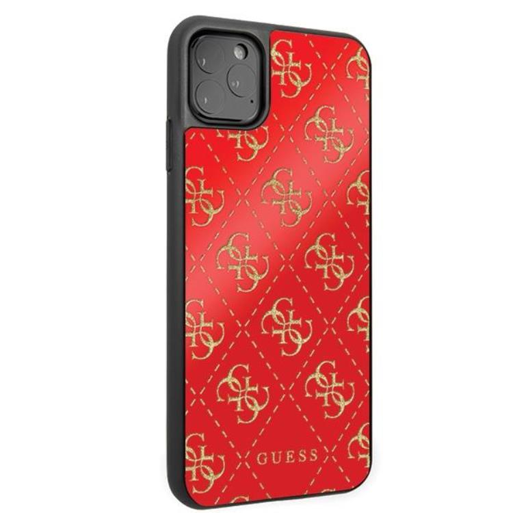 Guess Guess Double Layer Glitter Skal iPhone 11 Pro Max - Röd