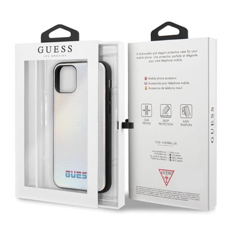 Guess Guess Iridescent Skal iPhone 11 Pro Max - Silver