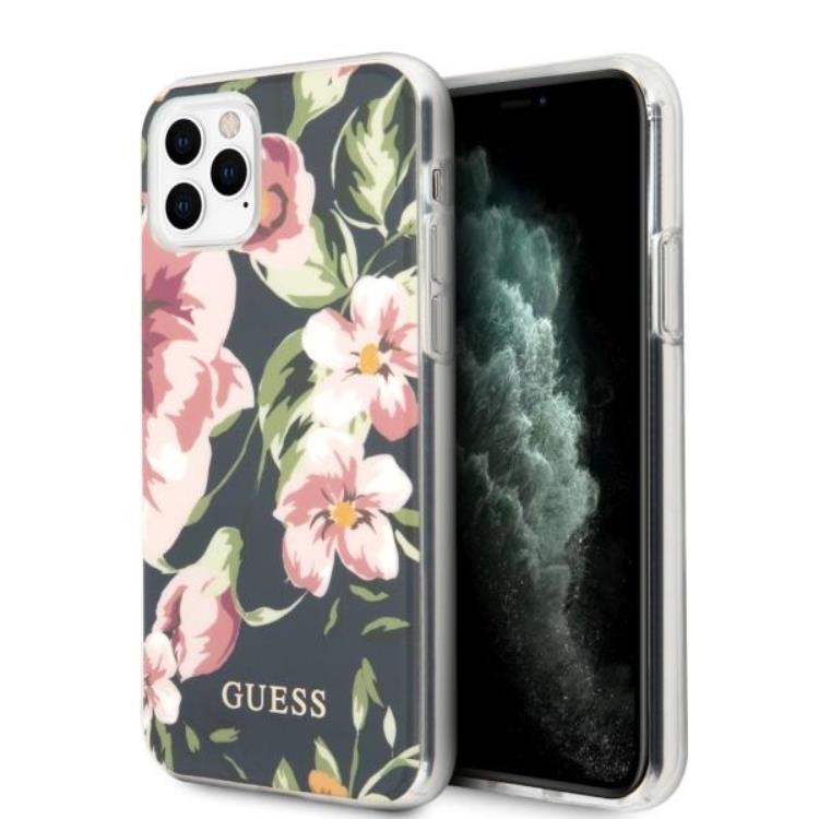 Guess Guess N ° 3 Flower Collection Skal iPhone 11 Pro Max - Marinblå