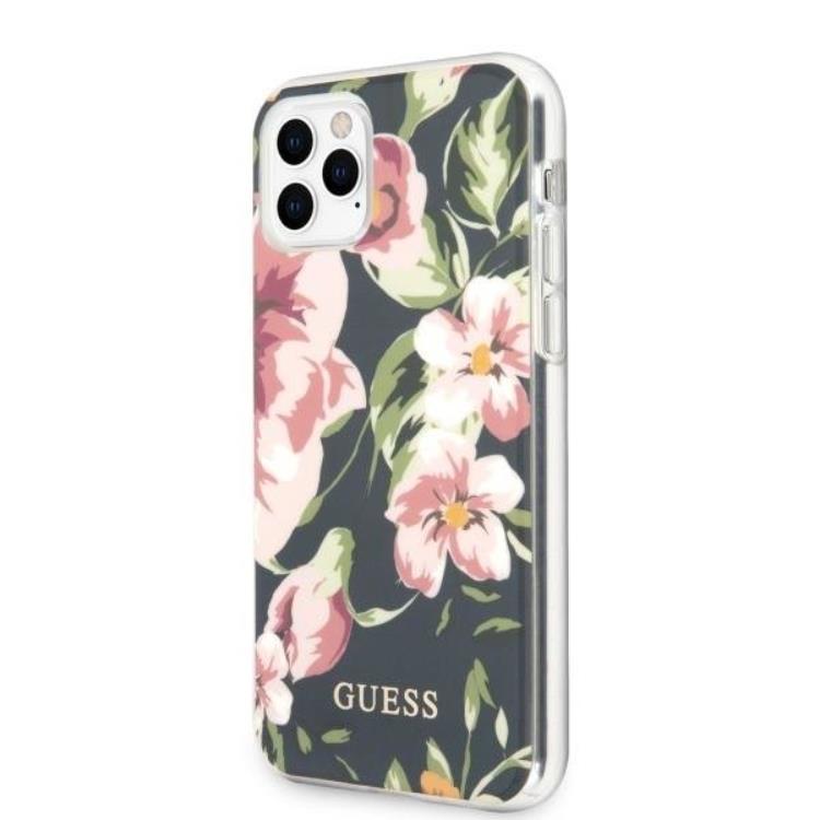 Guess Guess N ° 3 Flower Collection Skal iPhone 11 Pro Max - Marinblå