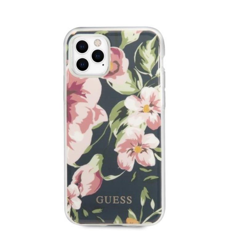 Guess Guess N ° 3 Flower Collection Skal iPhone 11 Pro Max - Marinblå
