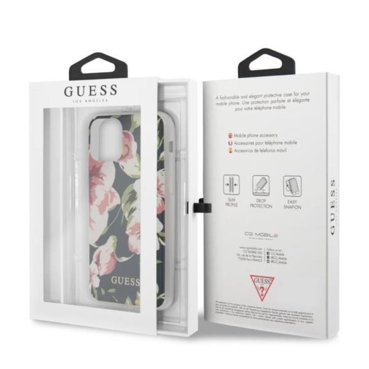 Guess Guess N ° 3 Flower Collection Skal iPhone 11 Pro Max - Marinblå