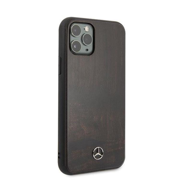 Mercedes Mercedes iPhone 11 Pro Max Skal Wood Line - Brun